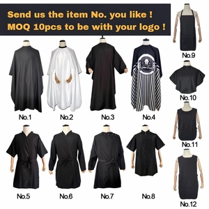 Capes de teinture pour cheveux noirs de grande taille imperméables pour coloration des cheveux avec logo personnalisé anti-coloration pour <span class=keywords><strong>coiffeur</strong></span> - Product Image 6