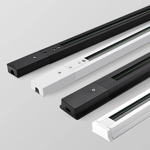 Accessoires de piste 2 fils personnalisés les plus populaires Aimant LED moderne Aluminium monté en surface Alimentation en bout direct Piste personnalisée - Product Image 2