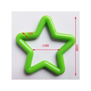Werbeartikel Pentagramm-Ring Babyspielzeug Zubehör Kundenspezifische Bunte Plastikspielzeuge - Product Image 6