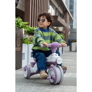 Children's Tricycle Pedal Bike Color Mix Plastic Rubber Wheels 2 To 4 Years Kids Ride On Toy With Music - Product Image 3