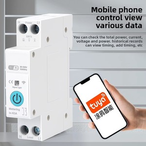 63A 1P + N wifi thông minh chuyển đổi MCB với đồng hồ năng lượng, kWh giám sát, hẹn giờ relay, tuya/Smartlife kiểm soát thông minh Breaker - Product Image 3