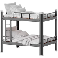 Lit superposé en métal OEM personnalisable, lit double en acier pour projets de mobilier à grande échelle