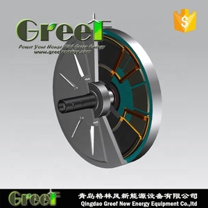 Generador Eólico de Flujo Axial sin Núcleo PMG de 500W, 1KW, 2KW de Bajo Torque para Uso Vertical - Product Image 6