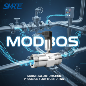 Modbus lỏng tuabin lưu lượng kế 4-20mA hiện tại đầu ra 485 luồng nhanh chóng-kẹp Cảm biến lưu lượng nước transmitter cho nước tinh khiết - Product Image 2