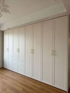 ตู้เสื้อผ้าไม้ตู้เสื้อผ้าแบบตั้งติดผนัง - Product Image 3