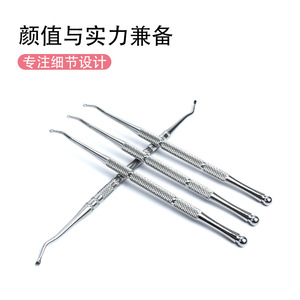 Stainless steel single-headed ball nail remover, nail <b>file</b>, manicure tool, for cleaning nail grooves. - Product Image 4
