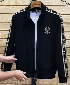 Quần Áo thể thao thường ngày mùa xuân mới cho Nam Bộ hai món Áo cardigan khâu ruy băng rộng thương hiệu thời trang áo khoác ngoài mùa hè thoáng khí - Product Image 3