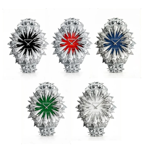 นาฬิกาควอตซ์สแตนเลสสตีลอะลาบาสเตอร์ขายส่งสำหรับผู้ชาย นาฬิกาแบบเข็มอะนาล็อก นาฬิกาอะลาบาสเตอร์สไตล์กอธแบบมีหนามแหลม - Product Image 6