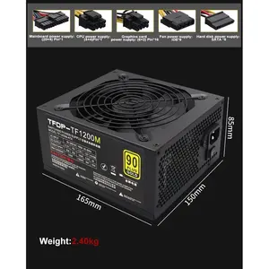 ATX <b>Psu</b> <b>1200w</b> Gold Power Supply PC Game Gaming Power Sources - Product Image 4