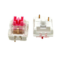 DIY [+] Switches anti-poussière à axe transversal bleus, rouges et roses pour impression 3D, modèle de matériau, boutons anti-stress, jouet fidget
