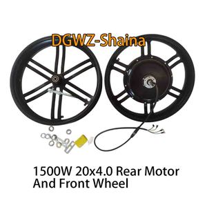 20*4.0 20x4.0 20 इंच गियरबॉक्स 48v 52v 60 बनाम 72 वी 1500w फैट टायर इलेक्ट्रिक साइकिल एकीकृत रियर हब मोटर - Product Image 1