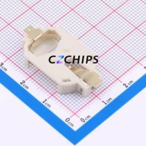 BS-15-B2CA001 Button & Strip Battery Connector SMD Connector Battery Holder CR2032 Phosphor Bronze Gold - Product Image 2