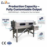 Industriële automatische aardappel- en groenteschilmachine voor wortels, gember, cassave, taro, zoete aardappel en yam verwerking