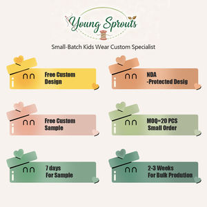 Ensemble T-shirt en coton décontracté avec poche et short pour enfants garçons - Young Sprouts Fashion  Imprimé personnalisé Logo Boutique Vêtements - Product Image 3