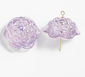 <b>DIY</b> Handmade Keychain Bracelet <b>Bag</b> Pendant <b>Accessories</b> Jewelry Making Straight Hole Flower Resin Beads Lucite Material Loose - Product Image 6