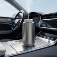 Diffuseur d'arômes intelligent en alliage d'aluminium Type-C pour voiture, maison, hôtel, usage domestique, éclairage LED, lumière de flamme écologique, contrôle par application, 15 ml