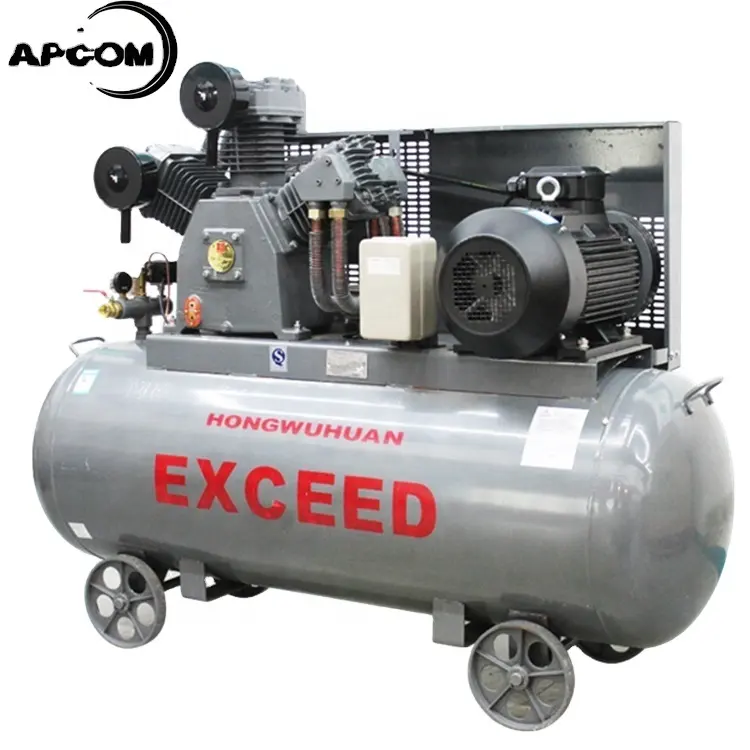 Tekanan Tinggi APCOM 50 CFM 145 Psi 1000L/Min HW15012 40CFM 12bar dengan Tangki 500L 11kw 15hp Piston Kompresor Udara