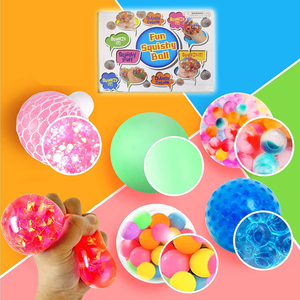 Stres giderici sıkmak üzüm topları basınç topları rastgele örgü yumuşacık topları rahatlatmak - Product Image 2