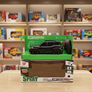 Voiture télécommandée VIP Scorpion Spray à l'échelle 1:18, noire avec roues rouges, modèle en plastique, jouet alimenté par piles, pour les enfants de 5 à 7 ans - Product Image 3