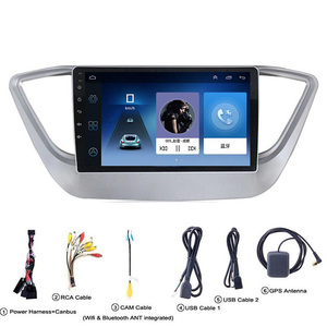 Touchscreen 9 Inch 2 Din Gps Navigatie <span class=keywords><strong>Android</strong></span> Autoradio Radio Videospeler Voor Hyundai <span class=keywords><strong>Accent</strong></span> Verna Solaris 2016 2017 2018 - Product Image 2