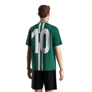 Camiseta de Fútbol de Secado Rápido con Cuello Polo en V y Tejido Transpirable, Ideal para Partidos de Liga y Uso Casual - Product Image 4