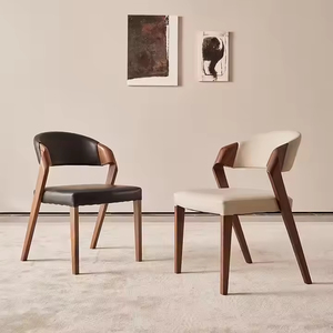 Designer haut de gamme Restaurant <span class=keywords><strong>italien</strong></span> maison chaise de salle à manger Style ancien nordique filet arrière rouge pour bureau à domicile cuisine hôtel Villa utilisation - Product Image 1