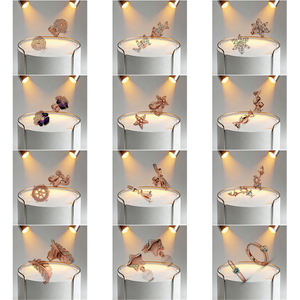 Pendientes Originales de Plata de Ley 925, Modelo 2026, con Cristales, para Mujer, en Oro Rosa, con Diseño de Corona, Corazón, <span class=keywords><strong>Infinito</strong></span> y Abeja - Product Image 3