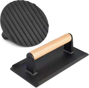 Prensa para Carne de Hierro Fundido para Barbacoa, Juego de Prensas para Carne, Prensa para Tocino, Prensa para Hamburguesas de Hierro Fundido - Product Image 1