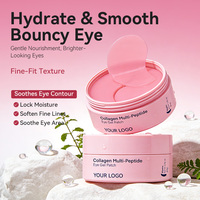 Masque Contour des Yeux Apaisant Bio en Gros pour Usine, Formule Gel Anti-Rides à l'Acide Hyaluronique et au Collagène pour Peaux Sèches