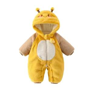 2025 pagliaccetto <span class=keywords><strong>per</strong></span> maglione caldo foderato in pile <span class=keywords><strong>per</strong></span> neonato con cappuccio - Product Image 1