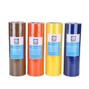 다크 브라운 Opp 테이프 3 인치 탄 컬러 판지 밀봉 강한 접착 수성 아크릴 BOPP 접착제 다크 브라운 포장 테이프 - Product Image 5