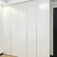 Armoire avec poignées, dressing moderne, MDF blanc, rustique, scandinave, chêne clair