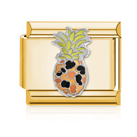 Bracelet de Charms Italiens en Acier Inoxydable Anti-ternissement, Motifs Léopard, Nœud Papillon, Cœur, Cerise, Personnalisable, Vente en Gros