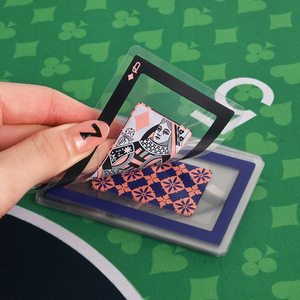 Cartes à jouer en plastique PVC transparent à bordure creuse, haute résistance, anti-pliage, lavables, créatives, pour <span class=keywords><strong>poker</strong></span> de table en tournoi en intérieur - Product Image 4
