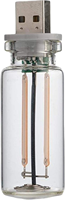 Ampoule LED rétro Edison, lampe de nuit USB, lampe d'ordinateur pour voiture et maison avec variateur tactile, lampe de chevet à alimentation mobile