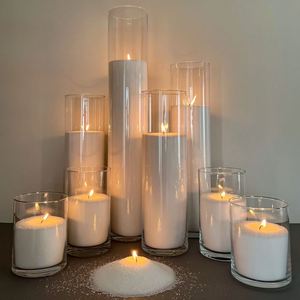 Handmade Pearled Soy <b>Candles</b> <b>in</b> <b>Glass</b> <b>Jar</b> Cylinder Scented <b>Candle</b> for Home Decoration - Product Image 5