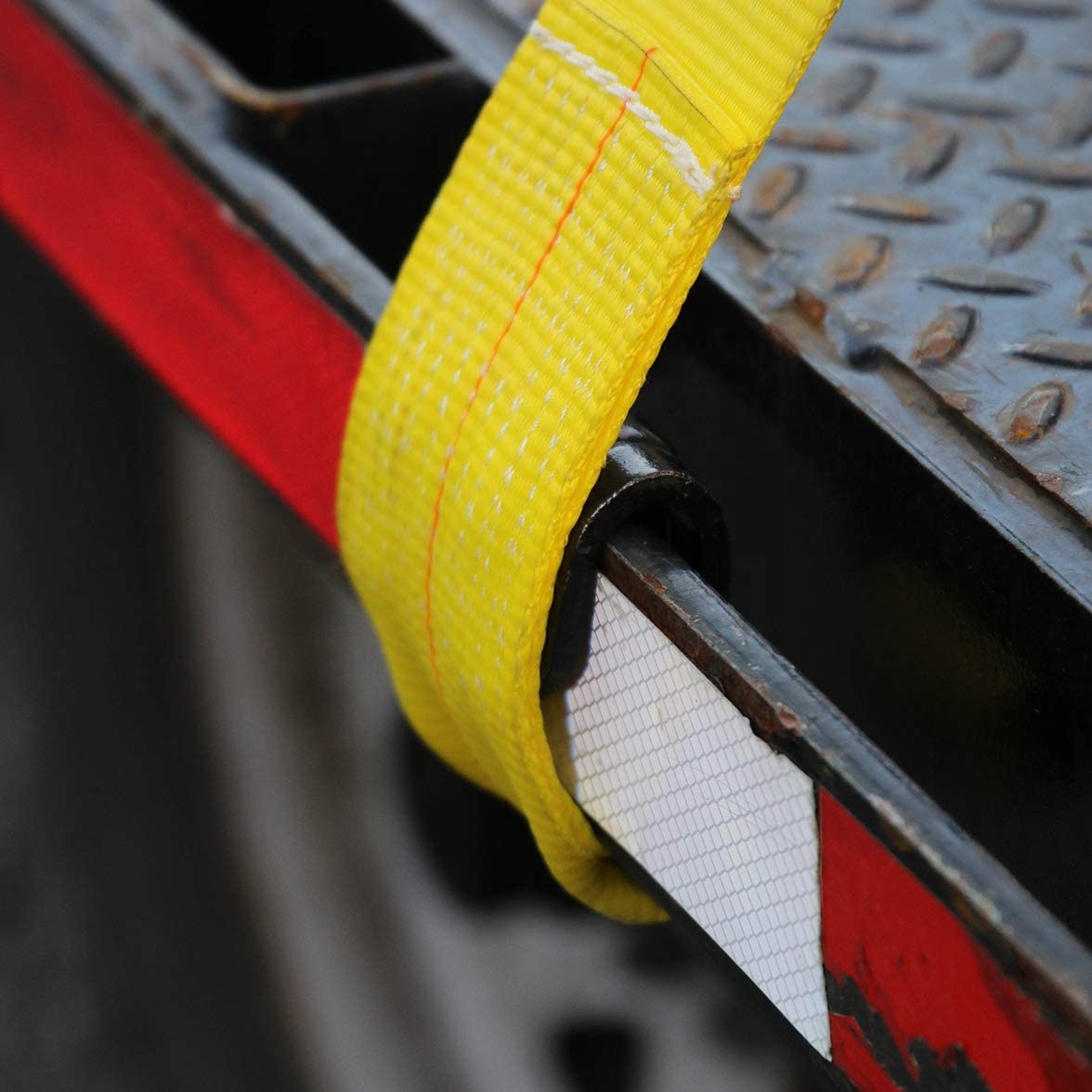 4" x 30' Flatbed Trailer Strap with Flat Hook Heavy Cargo Strap for