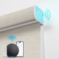 Persianas Enrollables Inalámbricas Inteligentes con Control Remoto, Duraderas y de Larga Duración, Controladas por WiFi para Oficina