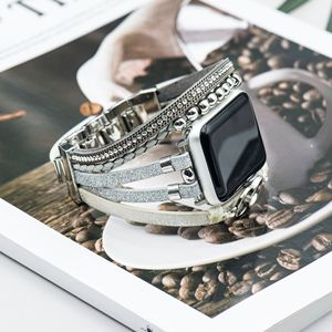 เหมาะสำหรับ <span class=keywords><strong>Apple</strong></span> <span class=keywords><strong>Watch</strong></span> Series 1-10, สายนาฬิกาหนัง PU แบบถักสองวงสำหรับ <span class=keywords><strong>Apple</strong></span> <span class=keywords><strong>Watch</strong></span> - Product Image 5