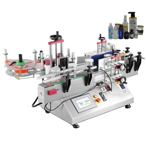 Electric Automatic Labeling <b>Machine</b> for Bottles Jars Flat <b>Sticker</b> <b>Printer</b> Applicator for Small Business Condition Used for Cans - Product Image 1