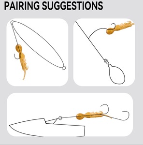 Señuelo Artificial de Calamar Biónico Luminoso UV para Carpa y Atún, Material PVC, 9.7cm, 7.6g, Anzuelos, Múltiples Colores, Río - Product Image 4