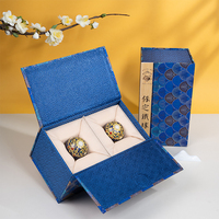 Boules de Baoding de luxe du patrimoine chinois, boules de massage des mains en filigrane incrusté d'or, élégant cadeau d'entreprise pour collection