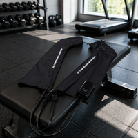Masseur de compression d'air sans fil pour les jambes avec 5 chambres, botte de massage à air chaud pour les pieds, pour la relaxation musculaire et la stimulation de la récupération