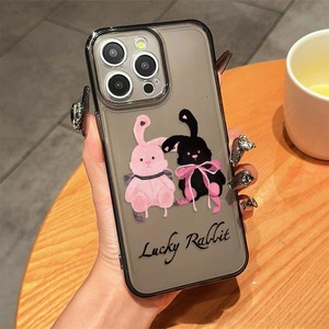 Dễ Thương May Mắn Thỏ In Ấn Chống Sốc Không Gian TPU Điện Thoại Di Động Bìa Trường Hợp Đối Với <span class=keywords><strong>iPhone</strong></span> 8 X XR XS 11 12 13 14 15 16 17 Pro Max - Product Image 2