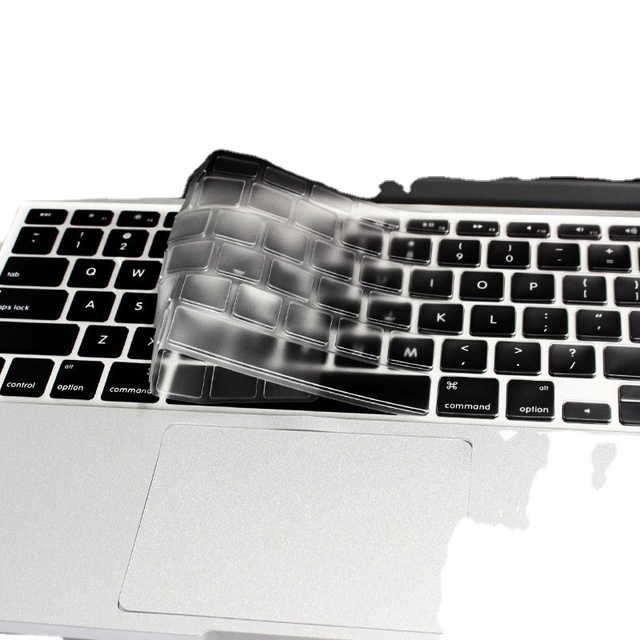 Custom Language 0.3mm Silicone Tpu Material Keyboard Protective Cover Skin for Macbook Series With Retail Package