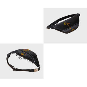 Sac de poitrine en cuir véritable pour homme, style décontracté, sac banane personnalisé, sac à bandoulière unique, sac à bandoulière croisé - Product Image 6