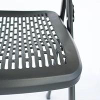 Chaises en plastique ergonomiques multicolores durables et confortables, pliables et empilables, chaise de formation de bureau