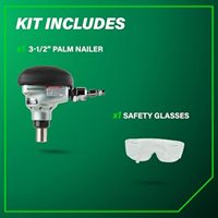 Cloueur pneumatique à main Metabo HPT Pro pour supports de poutres, connecteurs, nez magnétique, pivotant à 360°, prise pour clous de 2-1/2 à 3-1/2 pouces, NH90AB