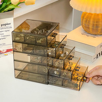 Organisateur de cosmétiques multi-niveaux pour bureau à domicile ou chambre, avec tiroirs, grande capacité de rangement