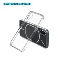 Nouveaux styles disponibles en stock pour rien phone1 couverture mobile coque transparente câble matériau antichute coque pc + tpu